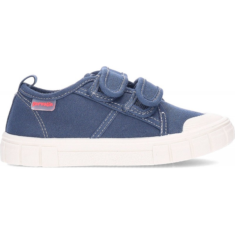 Chaussures de sport respectueuses GARVALIN Canvas Basic 252381 pour garçons AZUL_MARINO_A089