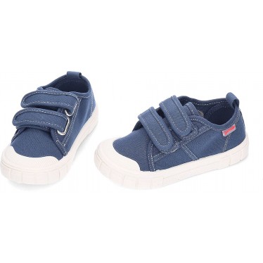 Chaussures de sport respectueuses GARVALIN Canvas Basic 252381 pour garçons AZUL_MARINO_A089