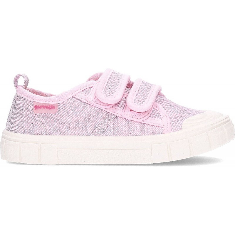 Chaussures de sport respectueuses GARVALIN Basic Canvas 252381 pour filles ROSA_E032