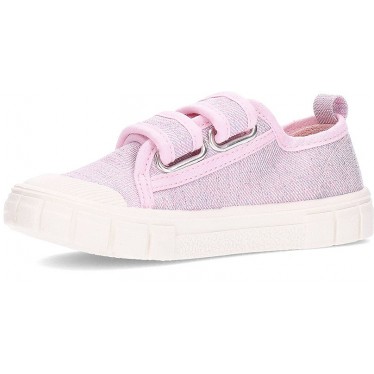 Chaussures de sport respectueuses GARVALIN Basic Canvas 252381 pour filles ROSA_E032