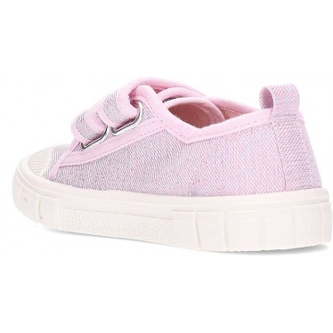 Chaussures de sport respectueuses GARVALIN Basic Canvas 252381 pour filles ROSA_E032