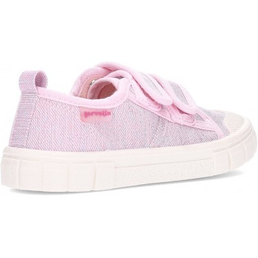 Chaussures de sport respectueuses GARVALIN Basic Canvas 252381 pour filles ROSA_E032