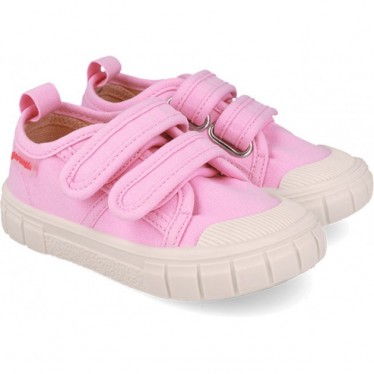 Chaussures de sport respectueuses GARVALIN Basic Canvas 252381 pour filles ROSA_D032