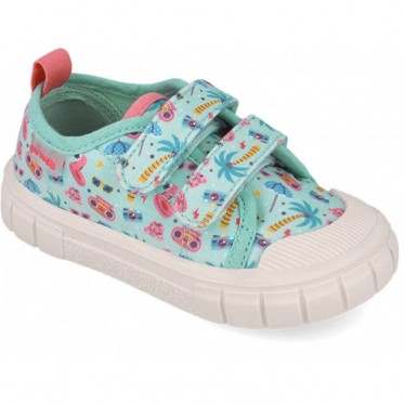 Chaussure de sport respectueuse pour fille 252383 Toile imprimée TURQUESA_A539