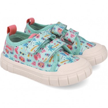 Chaussure de sport respectueuse pour fille 252383 Toile imprimée TURQUESA_A539