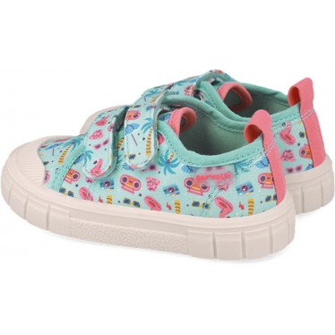 Chaussure de sport respectueuse pour fille 252383 Toile imprimée TURQUESA_A539