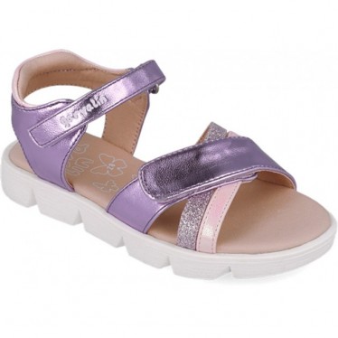 Sandales à brides souriantes Garvalin 252446 pour filles ROSA_A032