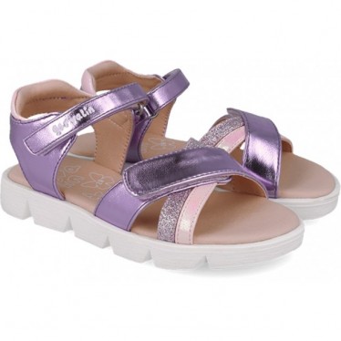 Sandales à brides souriantes Garvalin 252446 pour filles ROSA_A032
