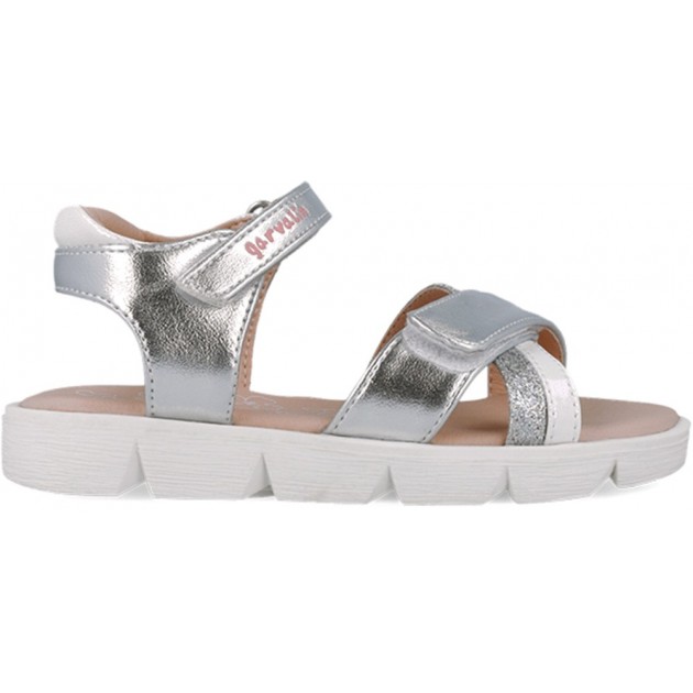 Sandales à brides souriantes Garvalin 252446 pour filles BLANCO_B050 Sandales à brides souriantes Garvalin 252446 pour filles BLANCO_B050