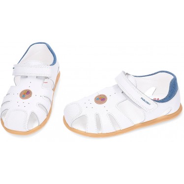Pablosky Zig 051802 sandales pieds nus BLANCO