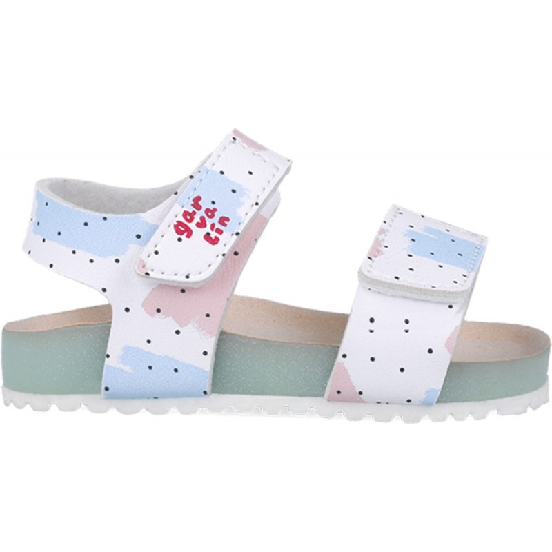 Sandales imprimées Garvalin 252460 Bios pour filles BLANCO_B050