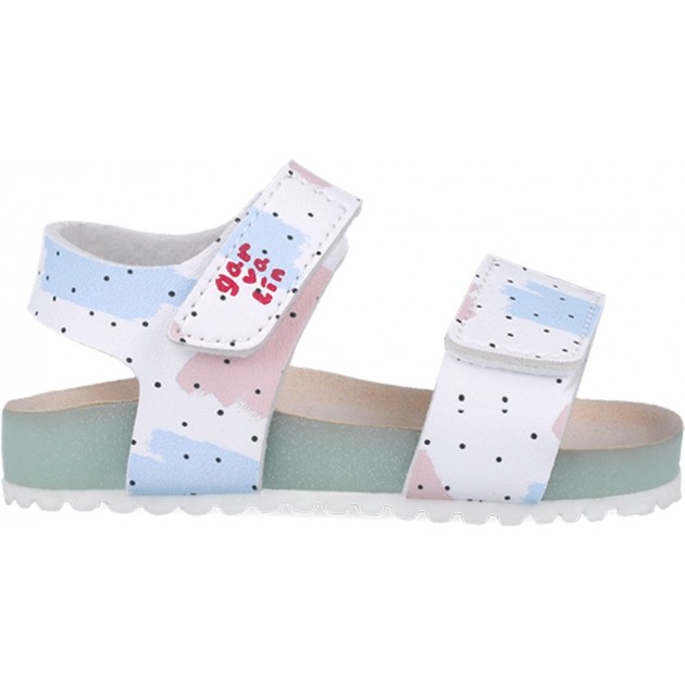 Sandales imprimées Garvalin 252460 Bios pour filles BLANCO_B050