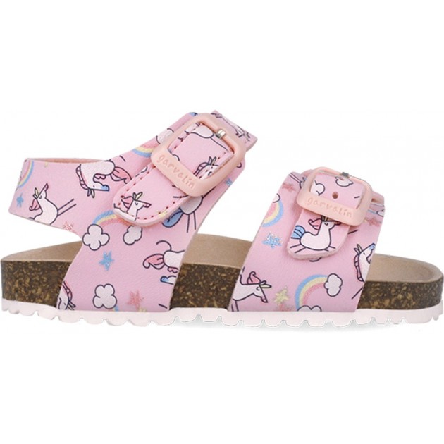 Sandales imprimées Garvalin 252463 Bios pour filles ROSA_A032