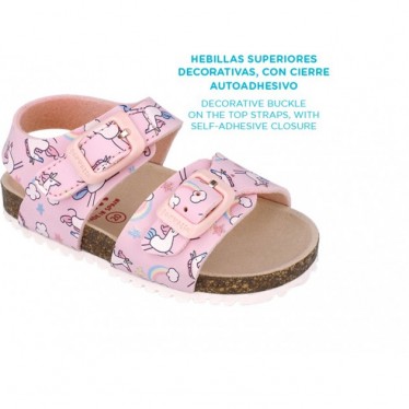 Sandales imprimées Garvalin 252463 Bios pour filles ROSA_A032