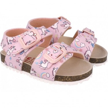 Sandales imprimées Garvalin 252463 Bios pour filles ROSA_A032