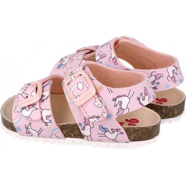 Sandales imprimées Garvalin 252463 Bios pour filles ROSA_A032