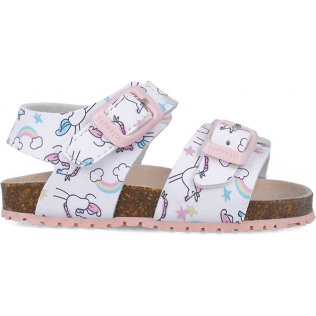 Sandales imprimées Garvalin 252463 Bios pour filles BLANCO_B050 Sandales imprimées Garvalin 252463 Bios pour filles BLANCO_B050