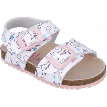 Sandales imprimées Garvalin 252463 Bios pour filles BLANCO_B050