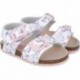 Sandales imprimées Garvalin 252463 Bios pour filles BLANCO_B050