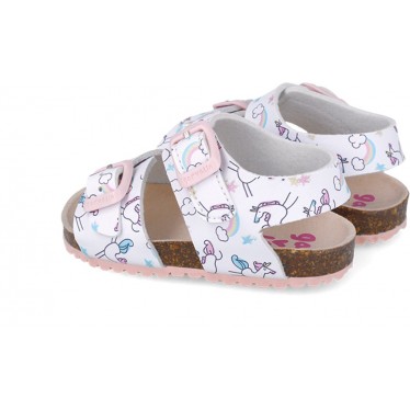 Sandales imprimées Garvalin 252463 Bios pour filles BLANCO_B050
