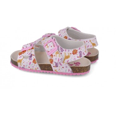 Sandales imprimées Garvalin 252465 Bios pour filles LILA_A164