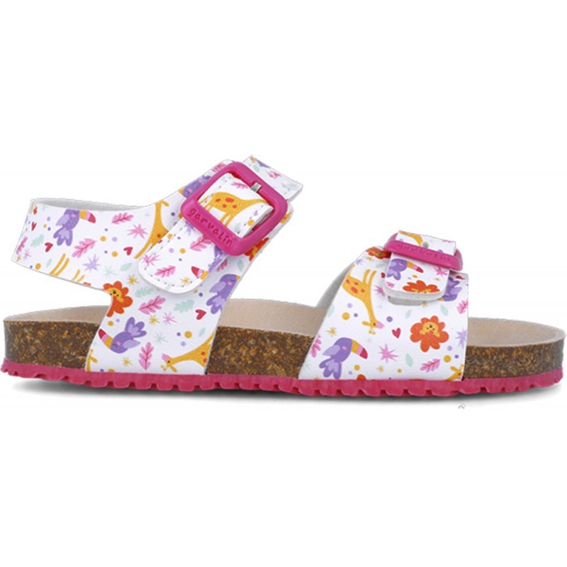 Sandales imprimées Garvalin 252465 Bios pour filles BLANCO_B050