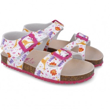 Sandales imprimées Garvalin 252465 Bios pour filles BLANCO_B050