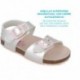Sandale Garvalin 252467 Bios Metallic pour fille PLATA_B198