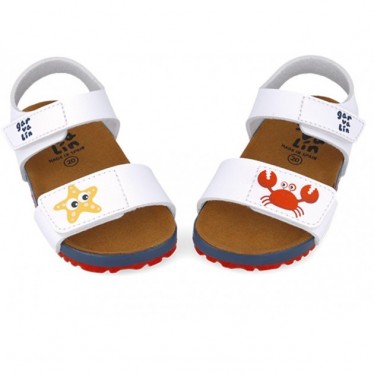 Sandale Garvalin 252471 Twin Crab and Star pour garçon BLANCO_B050