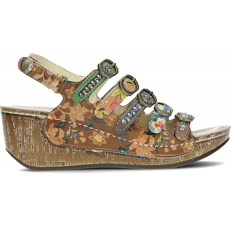 SANDALES LAURA VITA DINO0523 MARRON