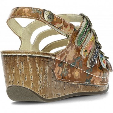 SANDALES LAURA VITA DINO0523 MARRON