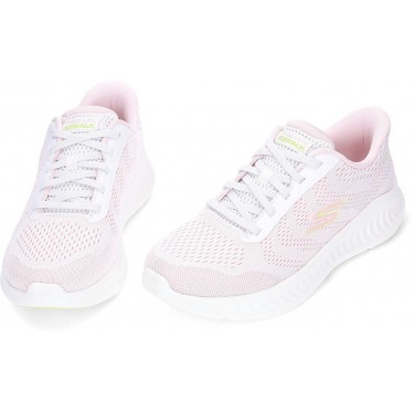 Baskets Skechers Go Walk Now-Khloe 125643 WHITE_PINK