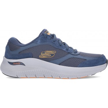 Baskets SKECHERS Archfit 232702 NAVY_ORANGE
