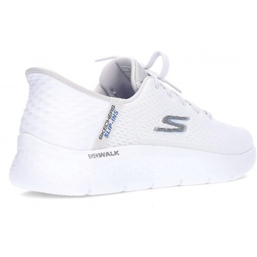 Baskets à enfiler Skechers pour hommes 216505 WHITE_GRAY
