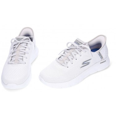 Baskets à enfiler Skechers pour hommes 216505 WHITE_GRAY