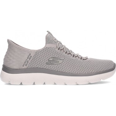 SKECHERS BASKETS HAUTE GAMME 232457 TAUPE
