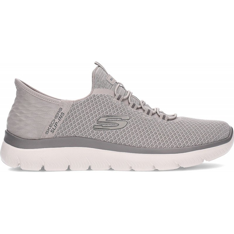SKECHERS BASKETS HAUTE GAMME 232457 TAUPE