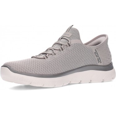 SKECHERS BASKETS HAUTE GAMME 232457 TAUPE