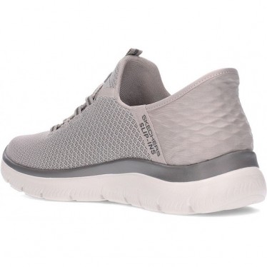 SKECHERS BASKETS HAUTE GAMME 232457 TAUPE