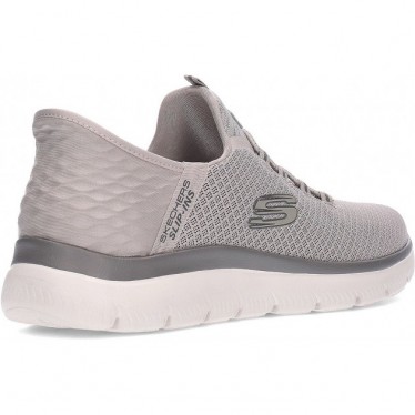 SKECHERS BASKETS HAUTE GAMME 232457 TAUPE