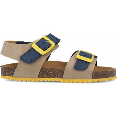 Sandales Garvalin 252474 Bios Basic pour garçon BEIGE_AZUL_B827
