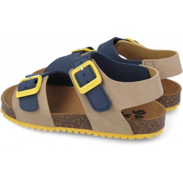 Sandales Garvalin 252474 Bios Basic pour garçon BEIGE_AZUL_B827
