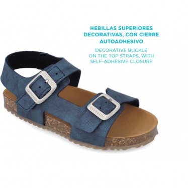 Sandales urbaines Garvalin 252475 Bios pour garçons JEANS_A371
