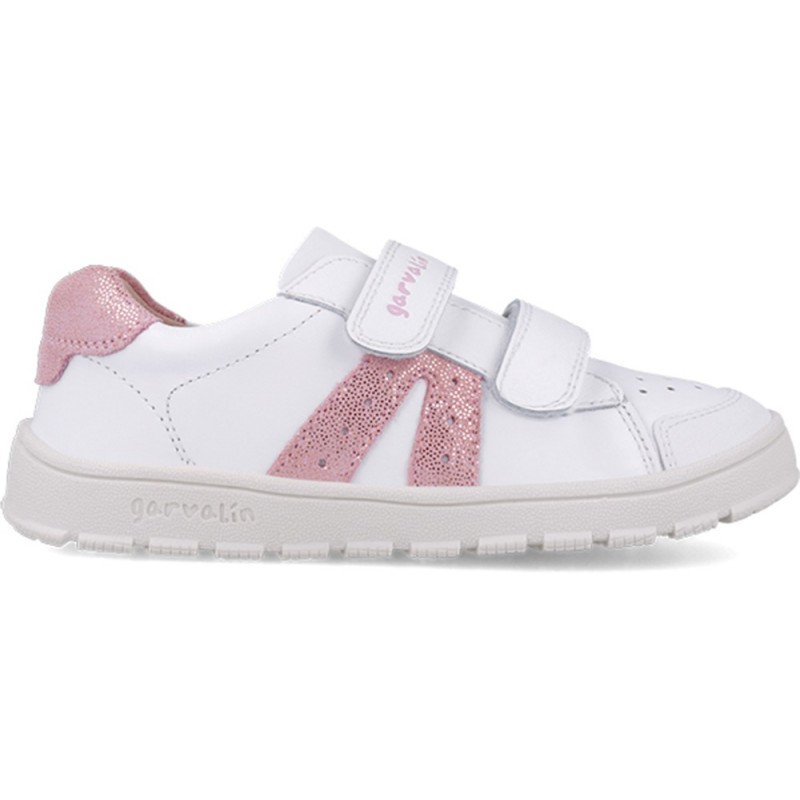 Chaussures de sport Garvalin 252507 Soft Chopped Respectful pour filles BLANCO_ROSA_B113