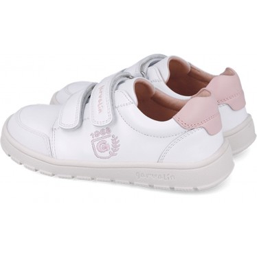 Chaussures de sport respectueuses Garvalin 252510 Soft Sport pour filles BLANCO_ROSA_B113