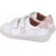 Chaussures de sport respectueuses Garvalin 252510 Soft Sport pour filles BLANCO_ROSA_B113