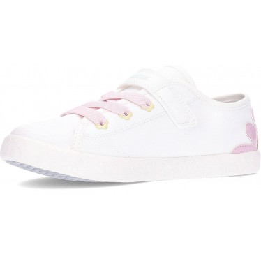 Baskets GEOX Gisli J554NC pour fille WHITE_PNIK