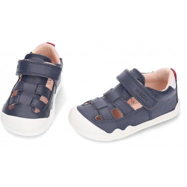 Sandales écologiques GEOX Steppieup B555WA NAVY_WHITE