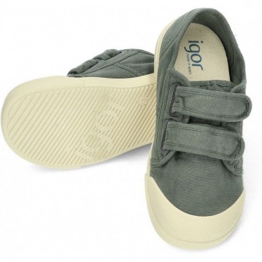 BASKETS V EN TOILE IGOR S10333 KAKI