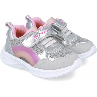 Chaussures de sport pour filles Garvalín 252801 Lights PLATA_B198